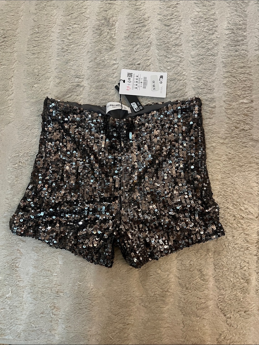 Black Sequin Women’s Shorts